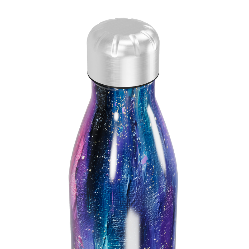 Garrafa Inox Estampa Galáxia Colorida