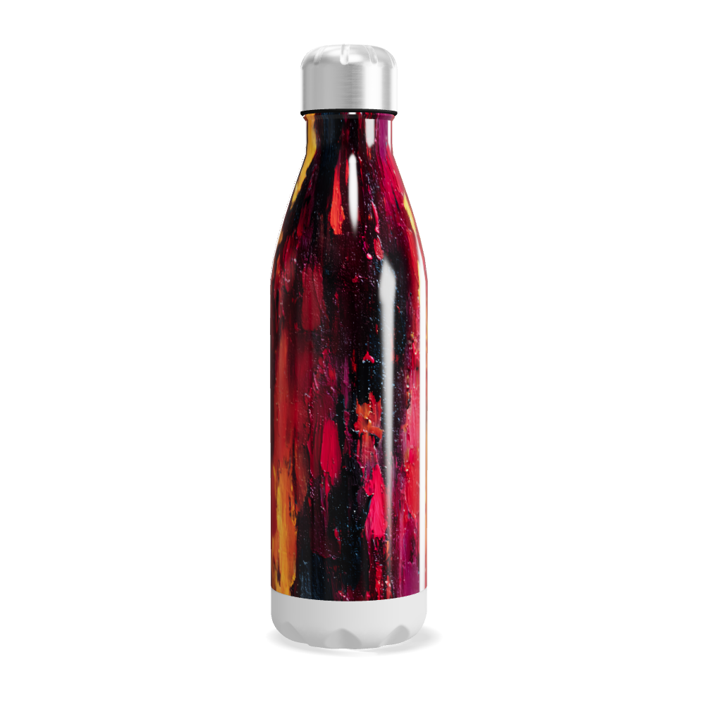 Garrafa Inox - Estampa Abstrata Colorida