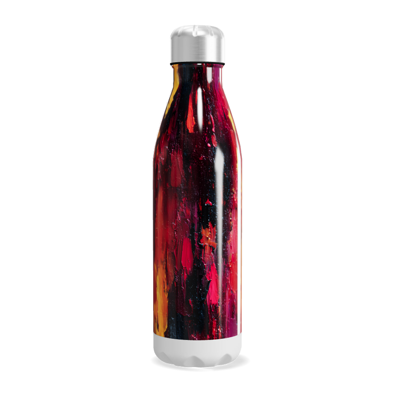 Garrafa Inox - Estampa Abstrata Colorida