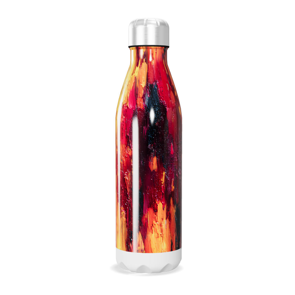 Garrafa Inox - Estampa Abstrata Colorida