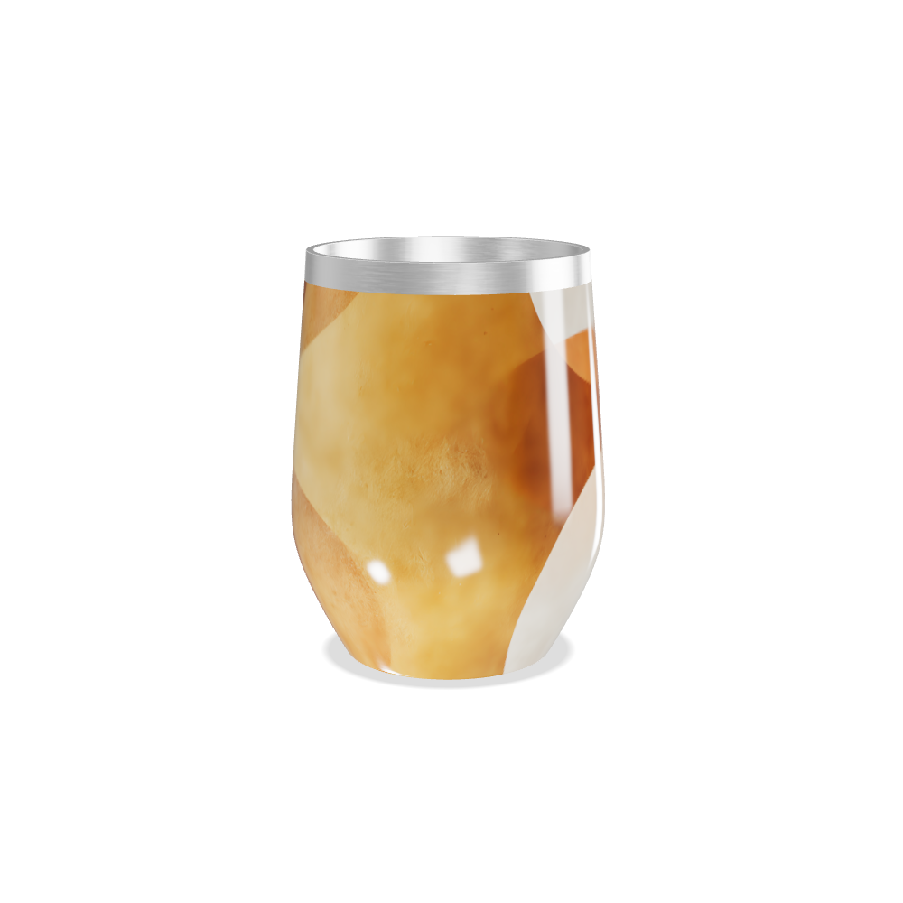 Copo Térmico Slim - Estampa Abstrata Bege