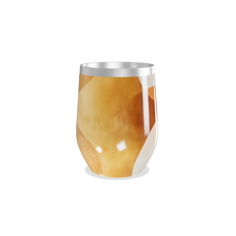 Copo Térmico Slim - Estampa Abstrata Bege