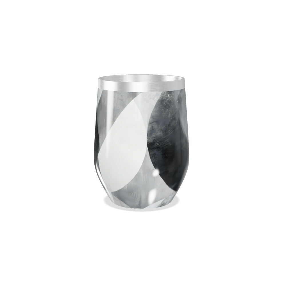 Copo Térmico Slim - Preto e Branco Abstrato