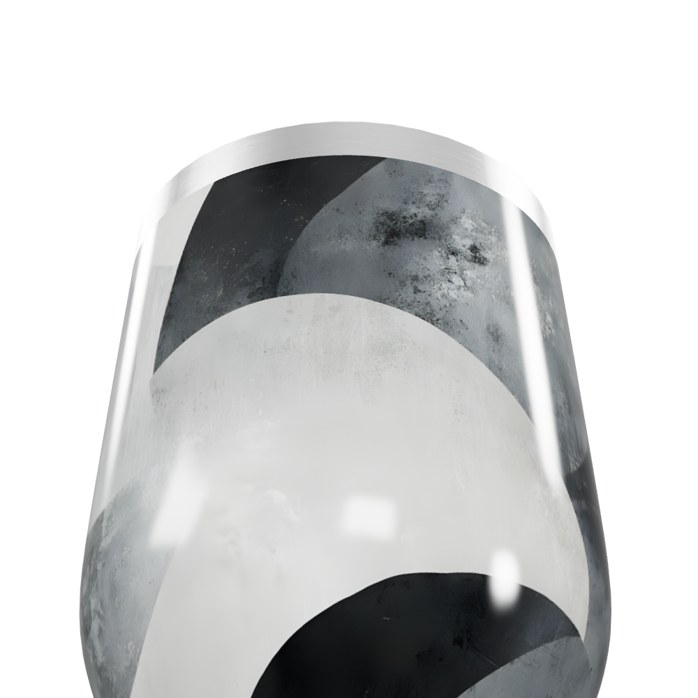 Copo Térmico Slim - Preto e Branco Abstrato