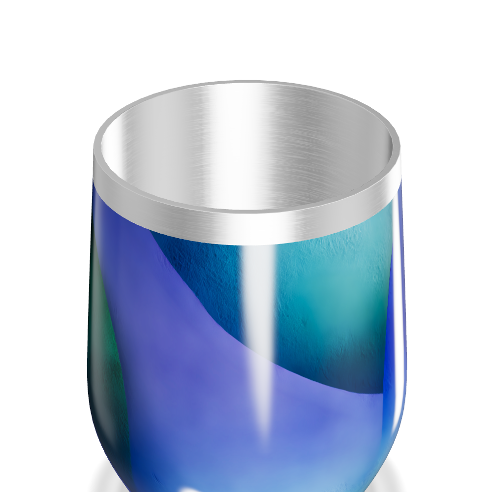 Copo Térmico Slim - Azul Degradê Inox