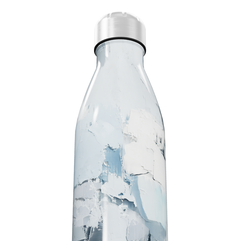 Garrafa Inox - Estampa Texturizada Azul