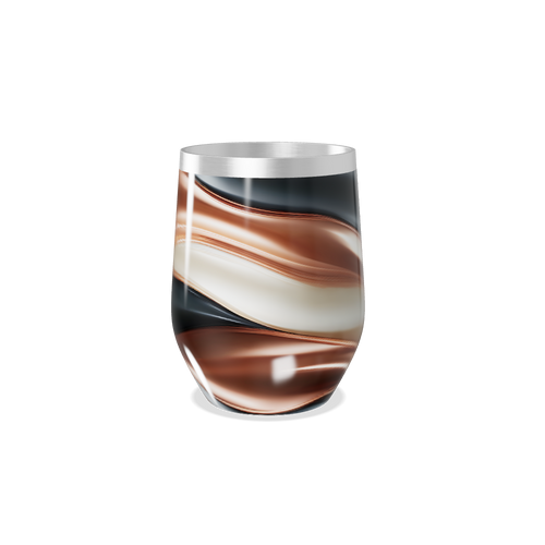 Copo Térmico Slim - Mármore Preto e Marrom