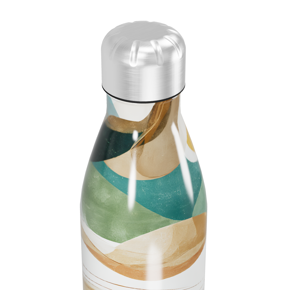 Garrafa Inox - Estampa Abstrata Colorida
