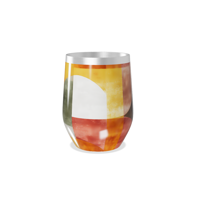 Copo Térmico Slim - Colorido com Estampa Geométrica