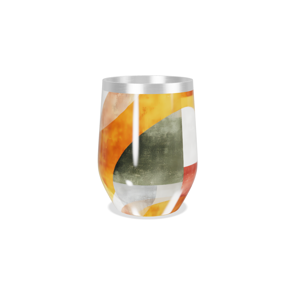 Copo Térmico Slim - Colorido com Estampa Geométrica