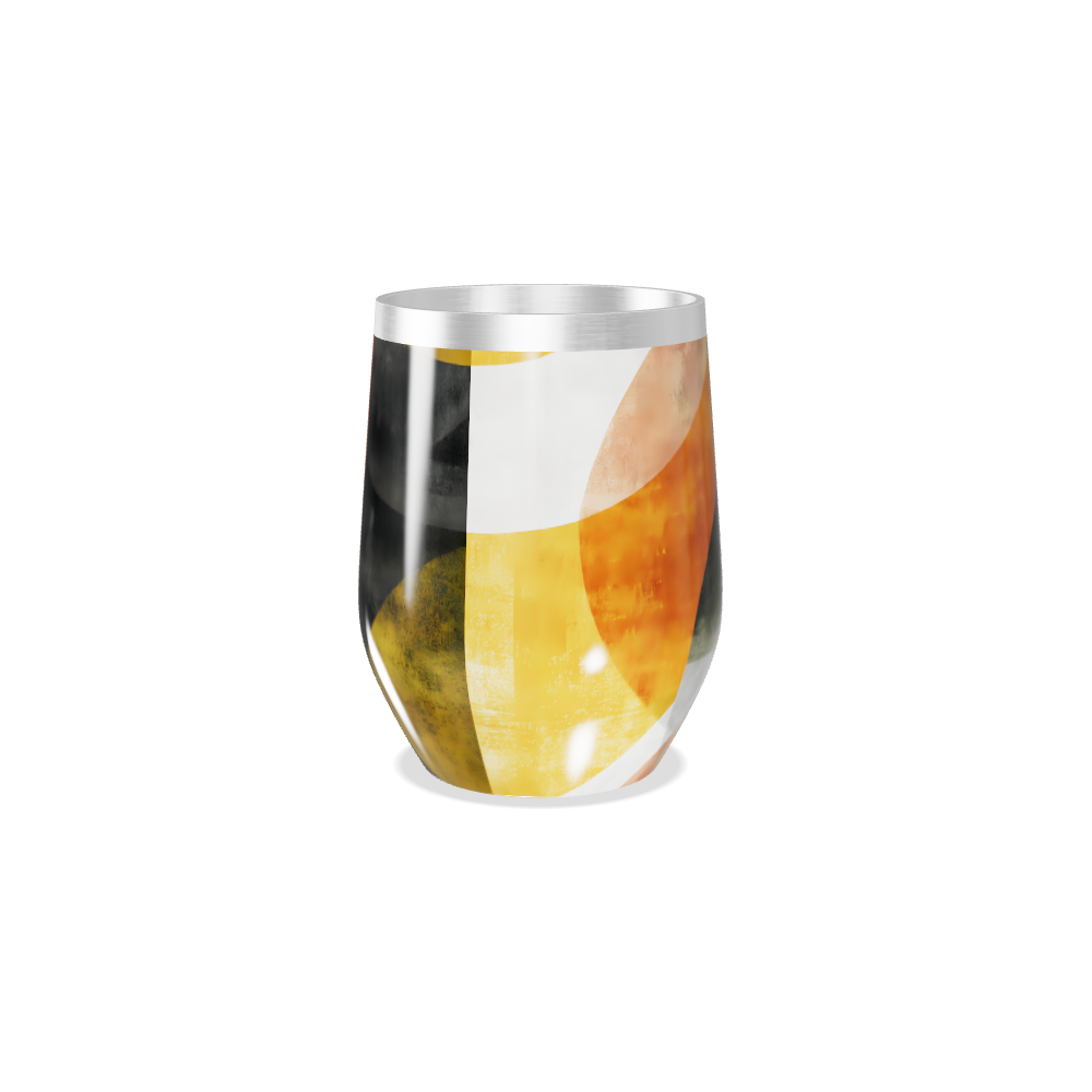 Copo Térmico Slim - Colorido com Estampa Geométrica