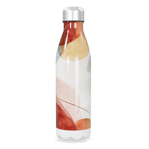 Garrafa Inox - Estampa Abstrata Colorida