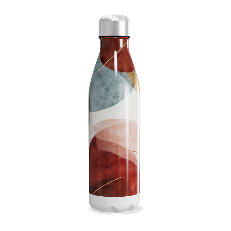 Garrafa Inox - Estampa Abstrata Colorida