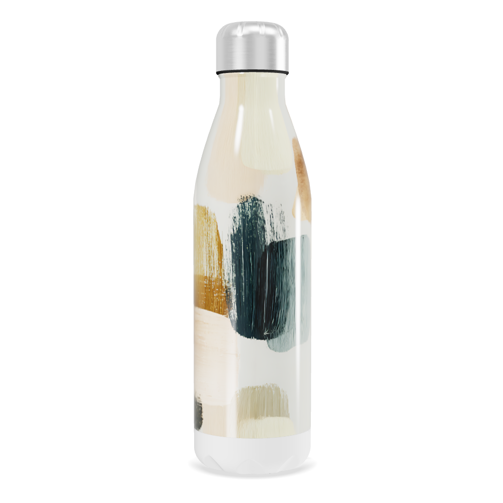 Garrafa Inox Pintura Abstrata Colorida
