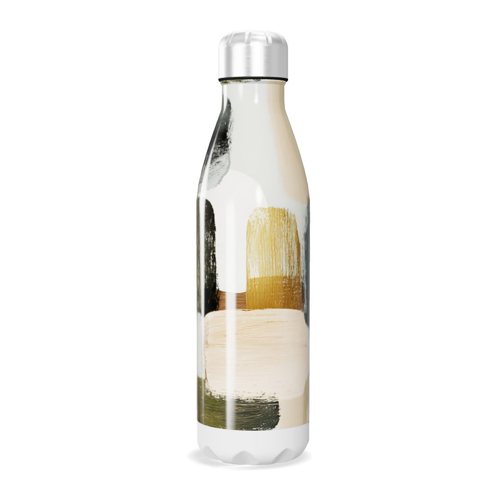 Garrafa Inox Pintura Abstrata Colorida
