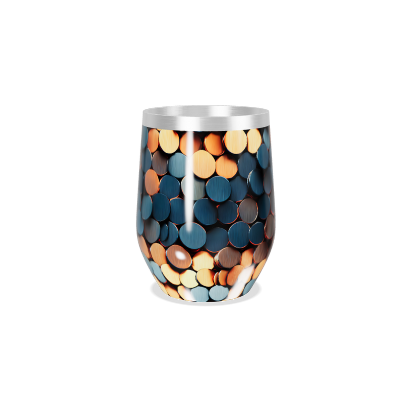 Copo Térmico Slim - Estampa Colorida Metalizada