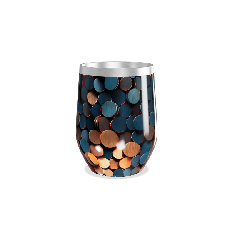 Copo Térmico Slim - Estampa Colorida Metalizada