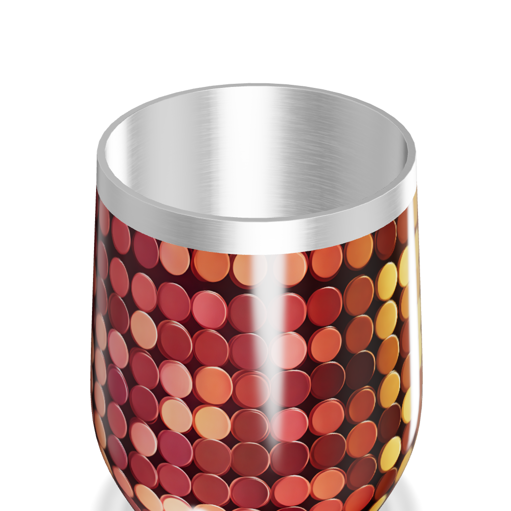 Copo Térmico Slim - Colorido com Estampa de Bolinhas