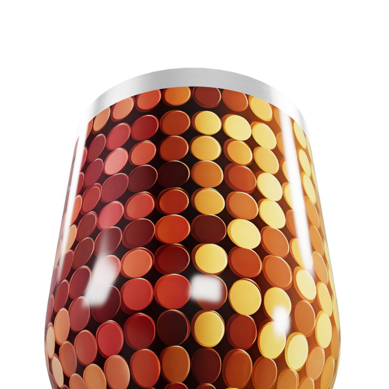 Copo Térmico Slim - Colorido com Estampa de Bolinhas