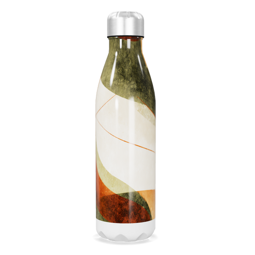 Garrafa Inox - Estampa Abstrata Colorida