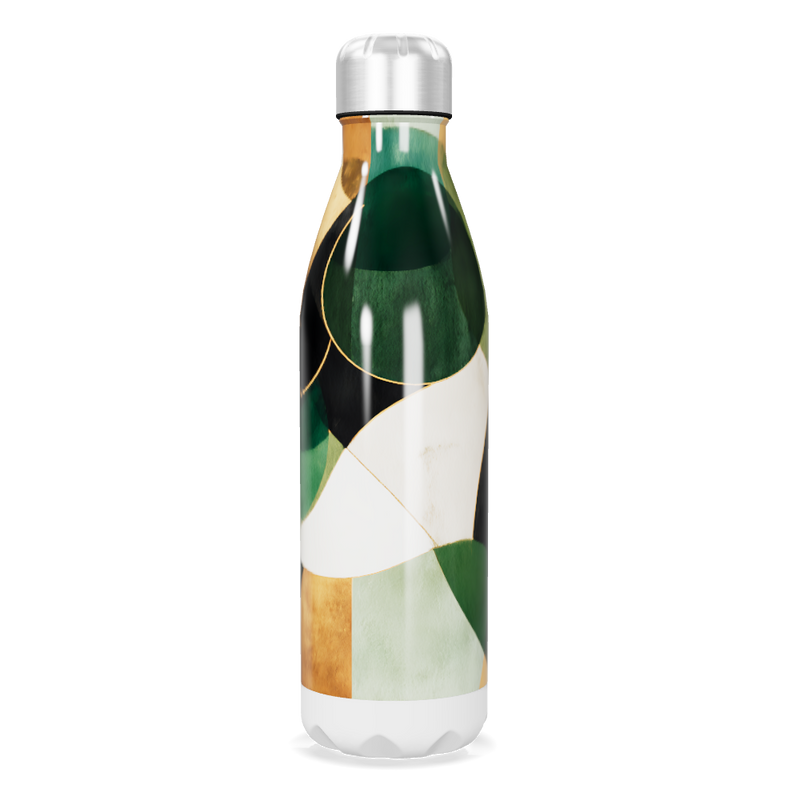 Garrafa Inox - Estampa Abstrata Colorida