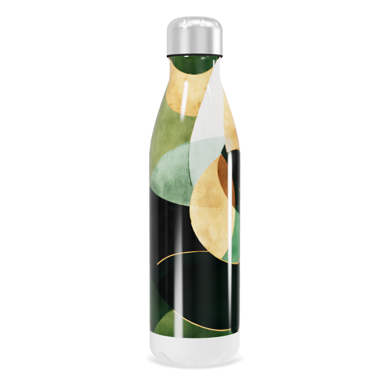 Garrafa Inox - Estampa Abstrata Colorida