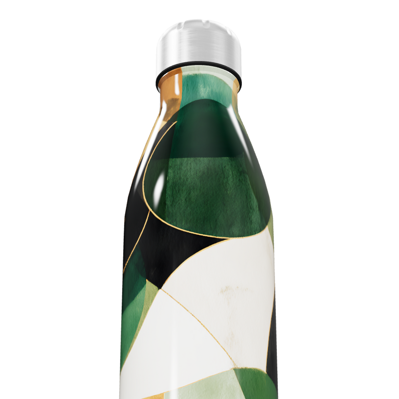 Garrafa Inox - Estampa Abstrata Colorida
