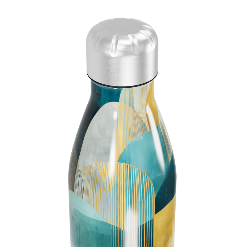 Garrafa Inox - Estampa Colorida Abstrata