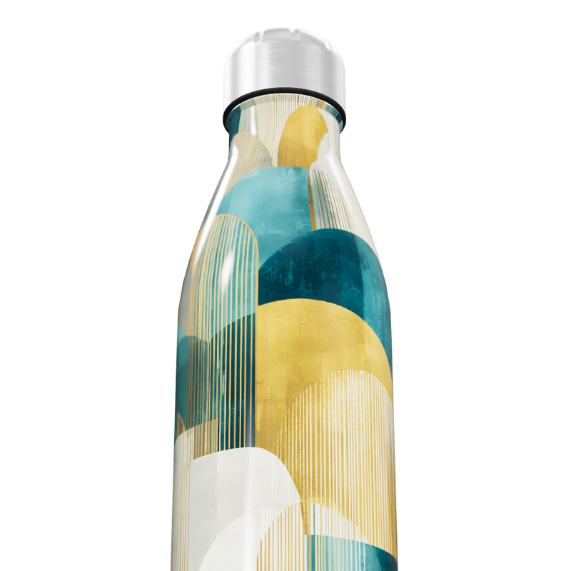 Garrafa Inox - Estampa Colorida Abstrata