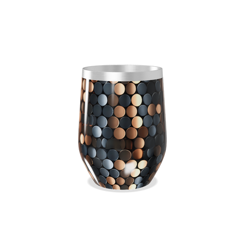 Copo Térmico Slim - Metalizado com Estampa Circular