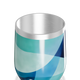 Copo Térmico Slim - Geométrico Azul Inox