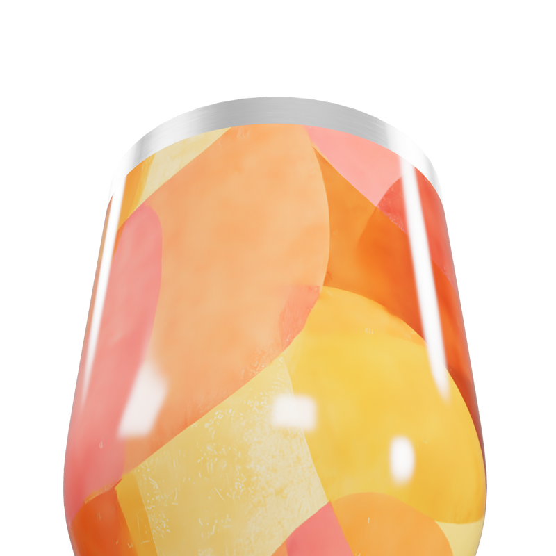 Copo Térmico Slim - Estampa Abstrata Colorida