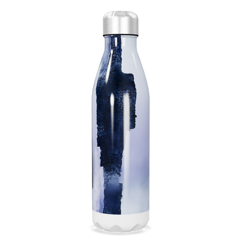 Garrafa Inox Azul - Estampa Abstrata