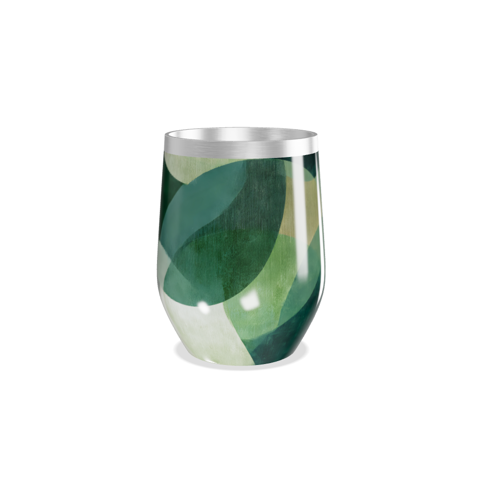 Copo Térmico Slim - Verde Geométrico Inox