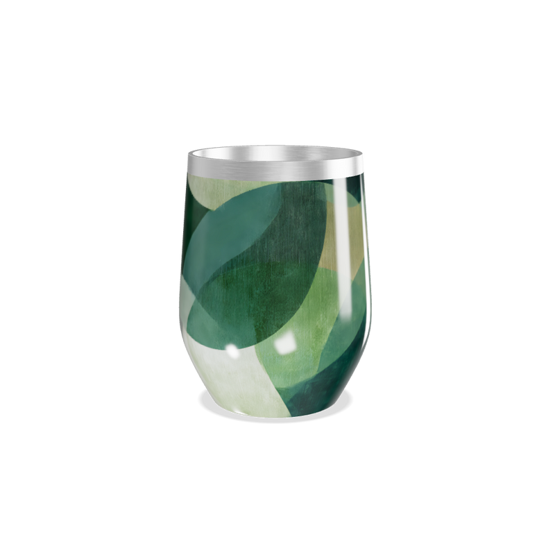 Copo Térmico Slim - Verde Geométrico Inox