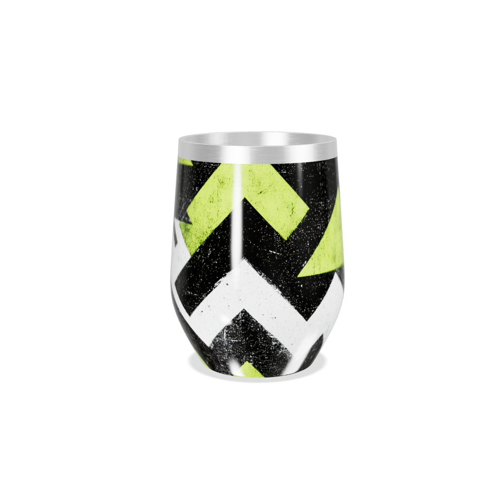 Copo Térmico Slim - Estampa Geométrica Verde