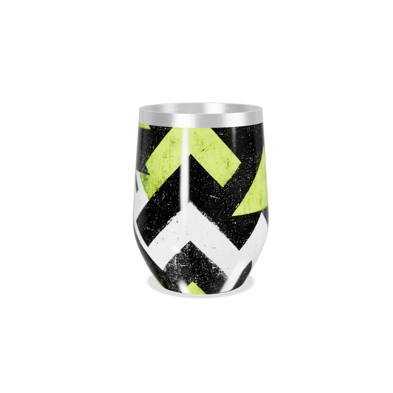 Copo Térmico Slim - Estampa Geométrica Verde