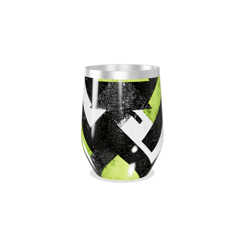 Copo Térmico Slim - Estampa Geométrica Verde
