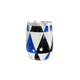 Copo Térmico Slim - Geométrico Preto e Azul