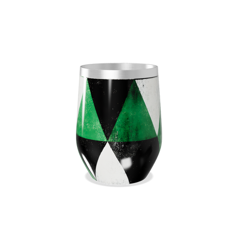 Copo Térmico Slim - Geométrico Verde e Preto