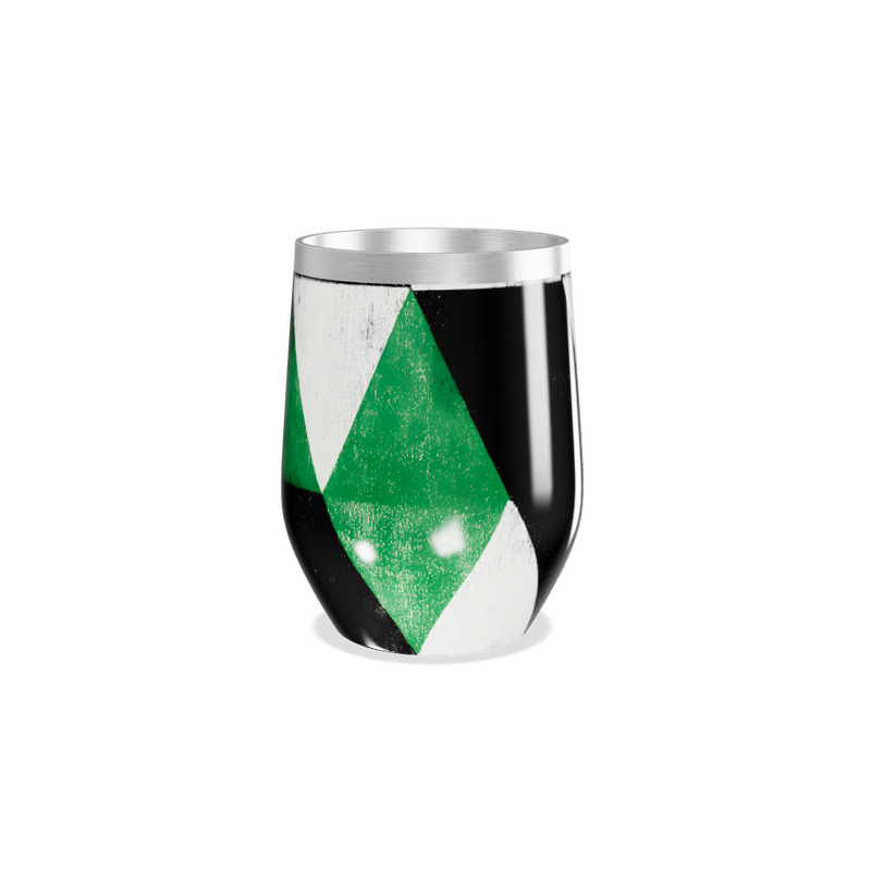 Copo Térmico Slim - Geométrico Verde e Preto