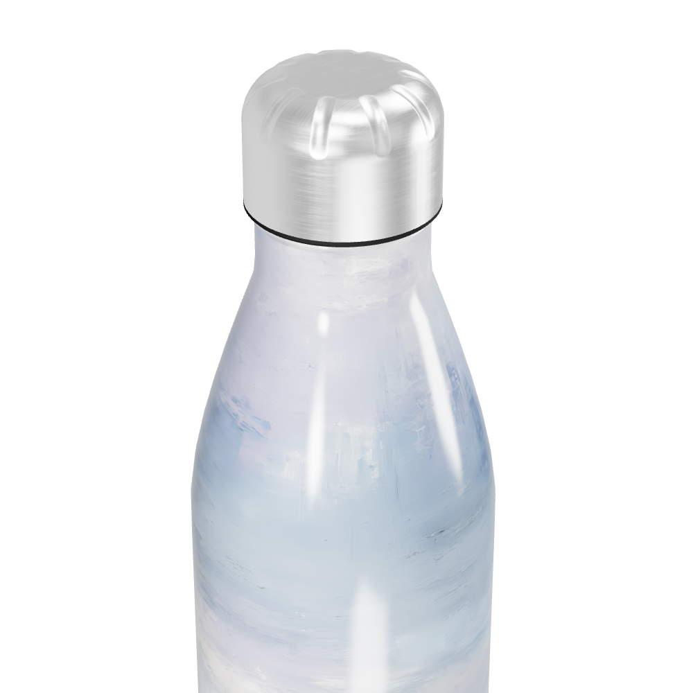 Garrafa Inox - Estampa Azul Abstrata