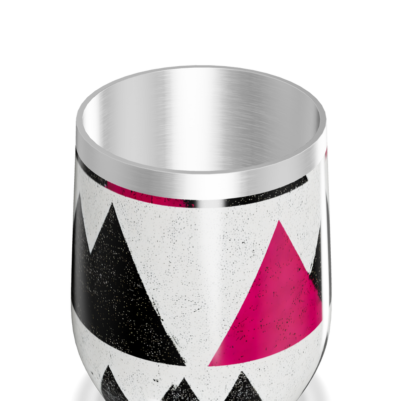 Copo Térmico Slim - Estampa Geométrica Rosa