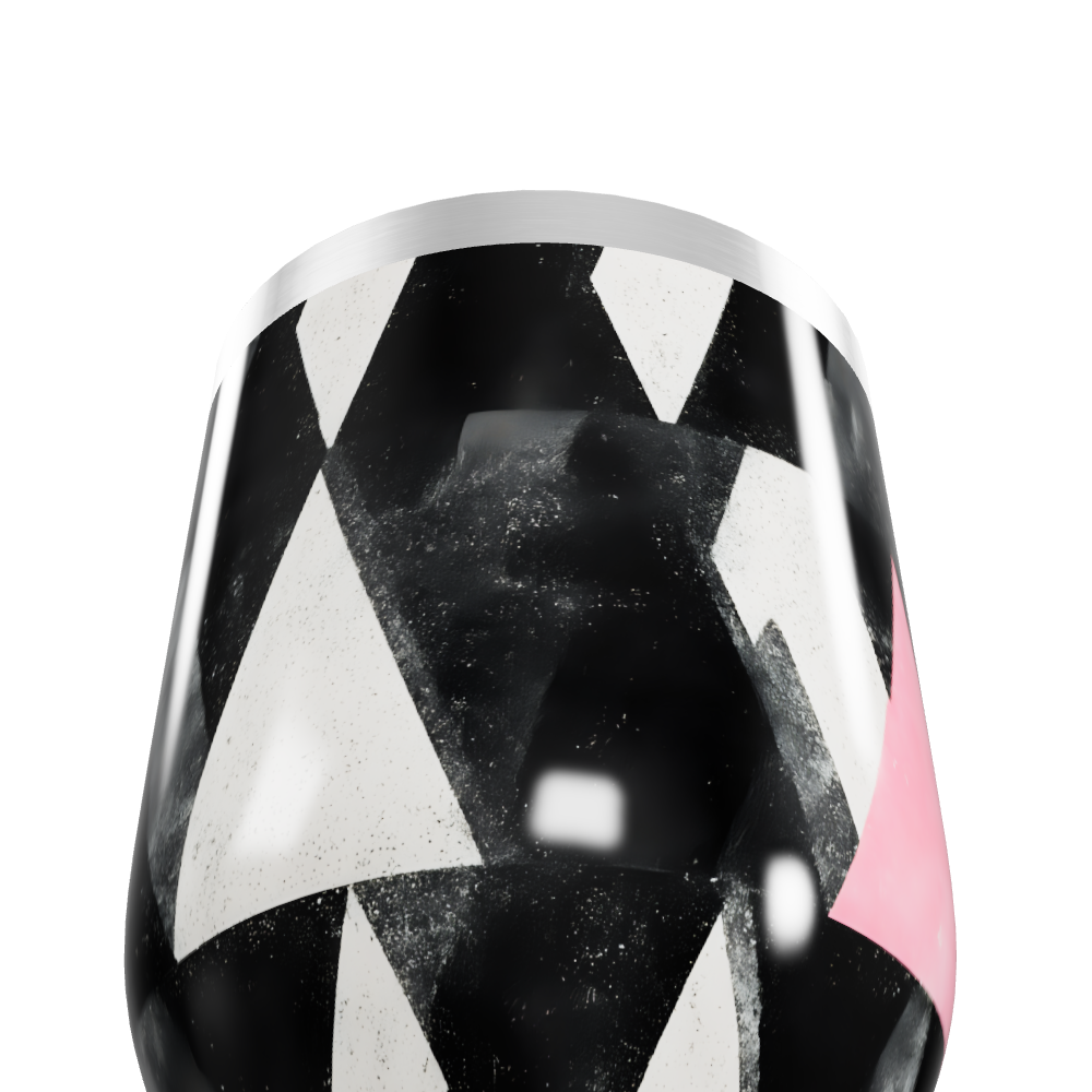 Copo Térmico Slim - Geométrico Preto e Branco