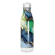 Garrafa Inox - Estampa Mármore Verde Azul