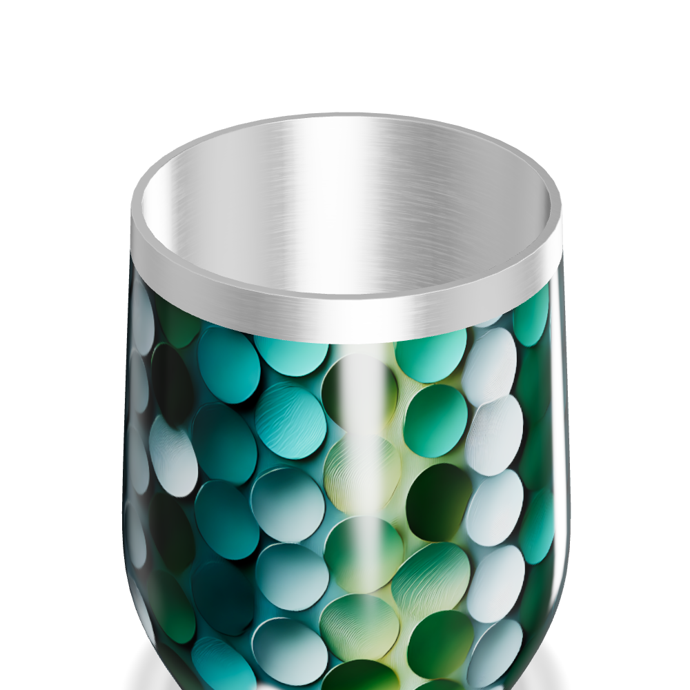 Copo Térmico Slim - Escamas Verde Azul