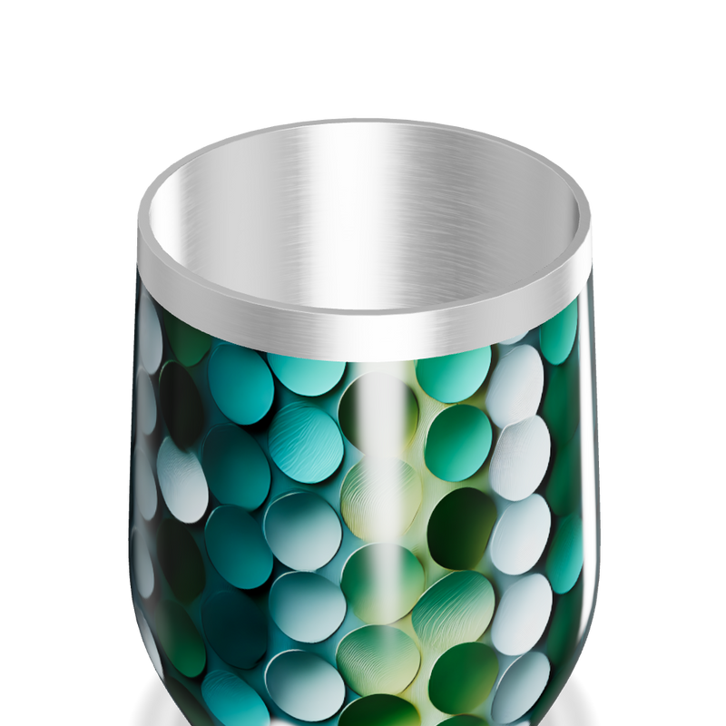 Copo Térmico Slim - Escamas Verde Azul