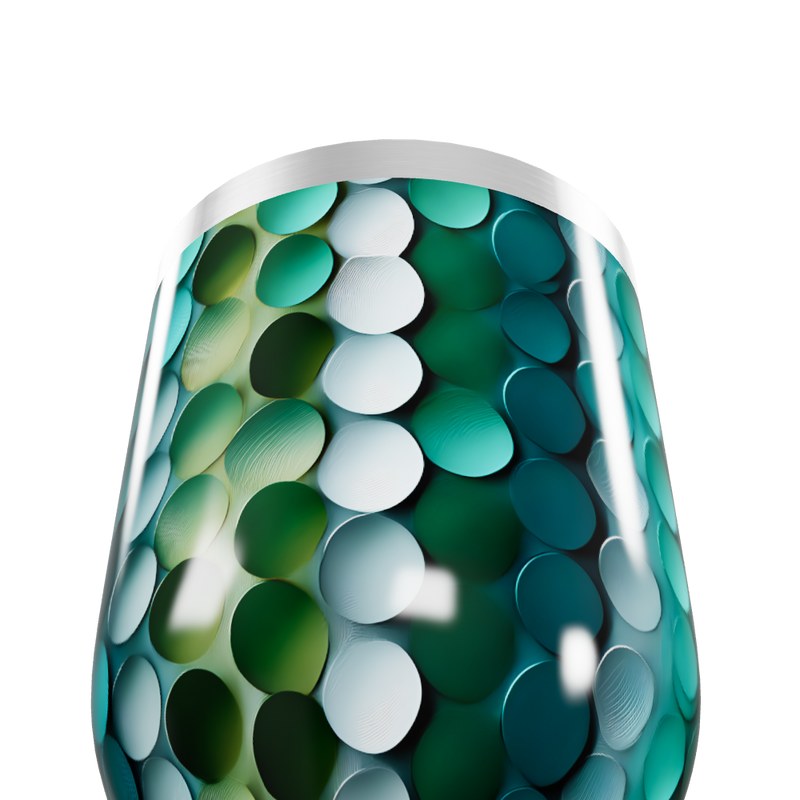 Copo Térmico Slim - Escamas Verde Azul