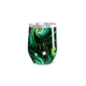 Copo Térmico Slim - Verde com Estampa Abstrata