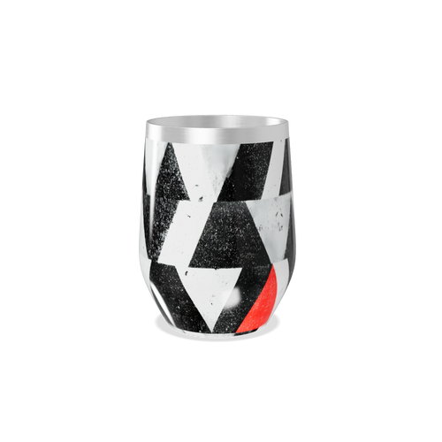 Copo Térmico Slim - Preto e Branco Geométrico